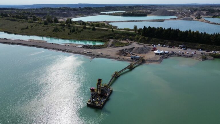 Show boat: Assinck Limited shows off its floating boom grab dredge